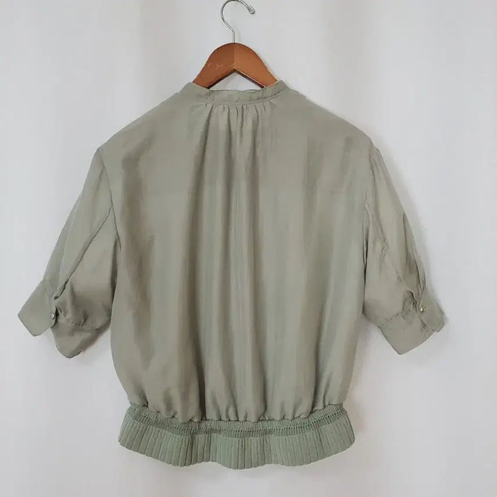 [BUNJANG] SJSJ Olive Green Blouse (Size 55) / 한섬 SJSJ 블라우스 55