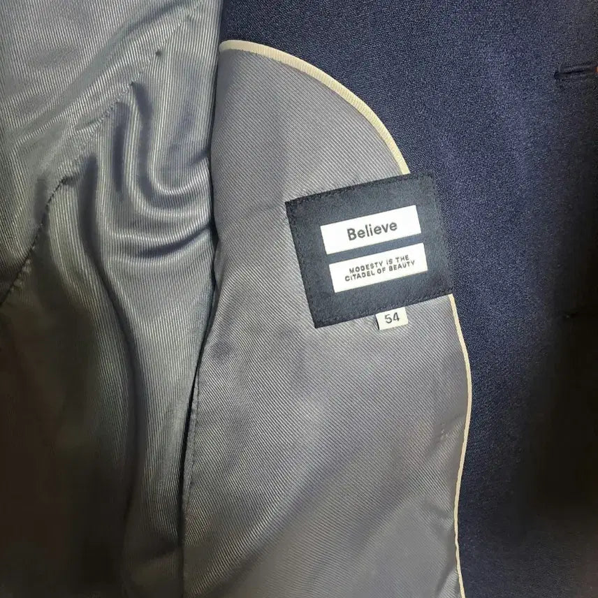 [BUNJANG] Believe Navy Jacket (Size 54) / (새상품)Believe 네이비 자켓 54사이즈