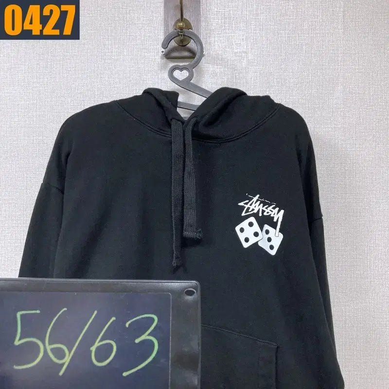 [BUNJANG] Stussy Dice Black Hoodie S / 90 스투시 주사위 검정 후드 티셔츠 S