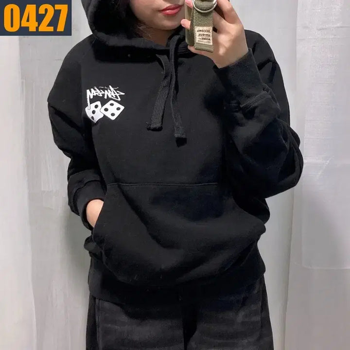 [BUNJANG] Stussy Dice Black Hoodie S / 90 스투시 주사위 검정 후드 티셔츠 S