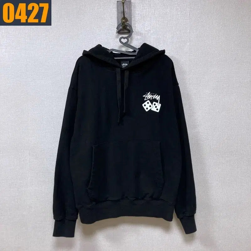 [BUNJANG] Stussy Dice Black Hoodie S / 90 스투시 주사위 검정 후드 티셔츠 S