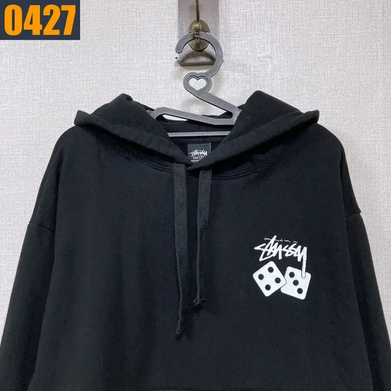[BUNJANG] Stussy Dice Black Hoodie S / 90 스투시 주사위 검정 후드 티셔츠 S
