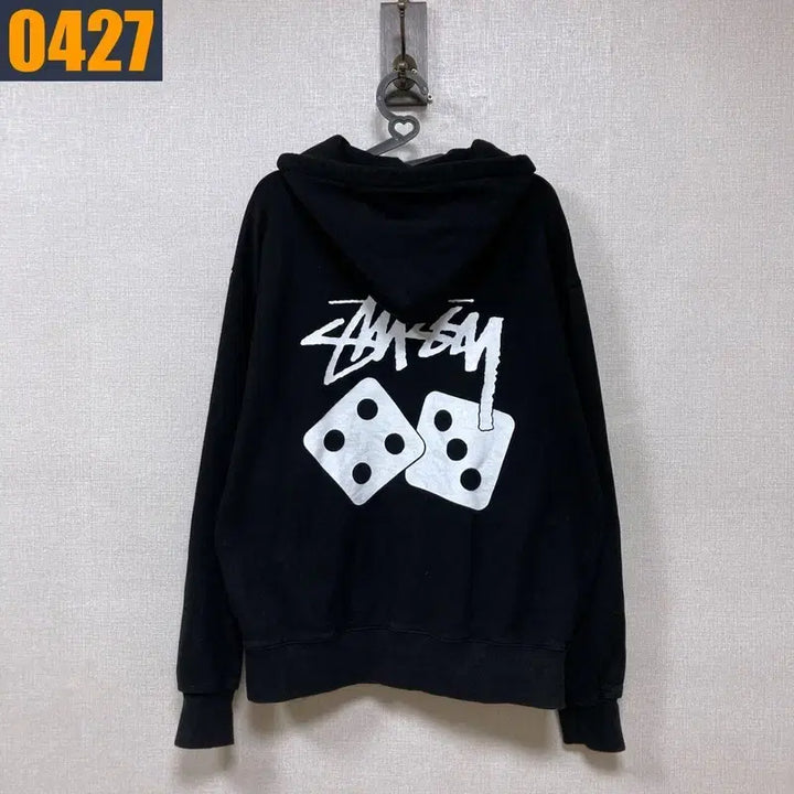 [BUNJANG] Stussy Dice Black Hoodie S / 90 스투시 주사위 검정 후드 티셔츠 S