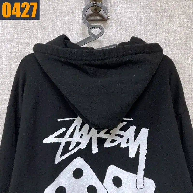 [BUNJANG] Stussy Dice Black Hoodie S / 90 스투시 주사위 검정 후드 티셔츠 S