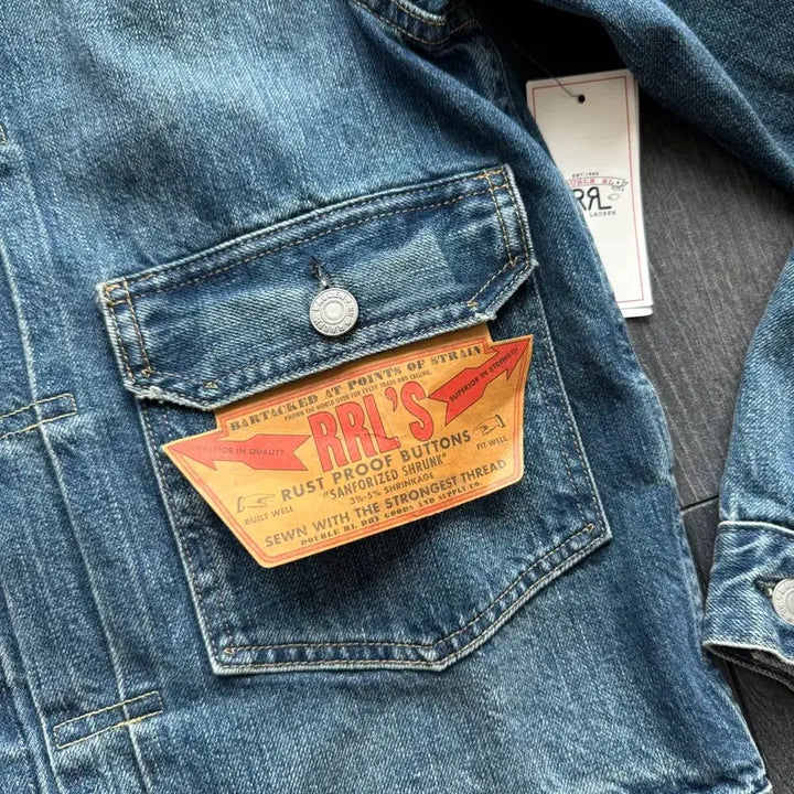 [BUNJANG] RRL Overdale Denim Trucker Jacket M / RRL 더블알엘 오버데일 데님 트러커 자켓 M
