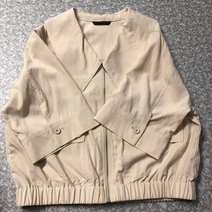[BUNJANG] Sisley 2023 Zip-Up Jacket / 시슬리 23년 반팔 집업 자켓 점퍼 간절기 재킷 출근룩