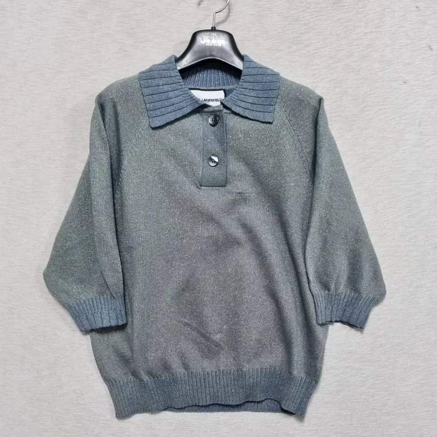[BUNJANG] Karl Lagerfeld Knit Collar Shirt (Women&