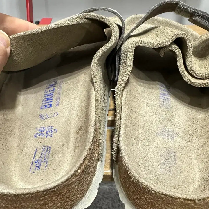 [BUNJANG] Birkenstock Kyoto Taupe Sandals / 230) 버켄스탁 샌들 여성 여자 슬리퍼 교토 Kyoto 타우페