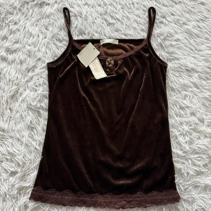 [BUNJANG] MIEUX Japanese Vintage Velvet Tank Top / MIEUX 일본빈티지 벨벳 나시 y2k 빈티지나시 미사용제품 M 37