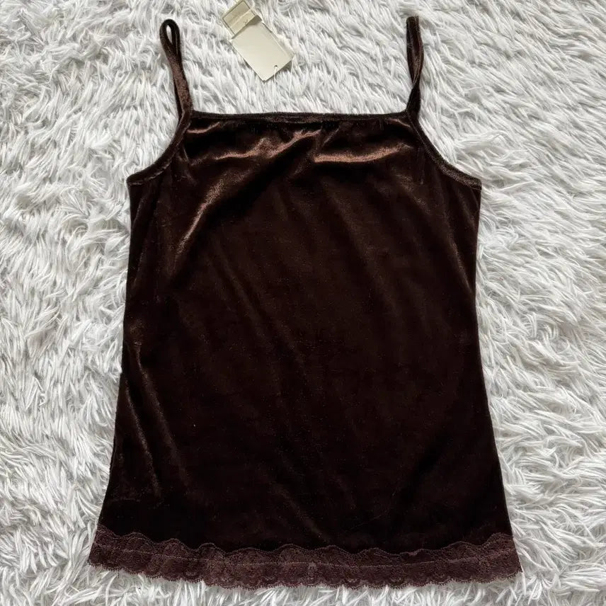 [BUNJANG] MIEUX Japanese Vintage Velvet Tank Top / MIEUX 일본빈티지 벨벳 나시 y2k 빈티지나시 미사용제품 M 37
