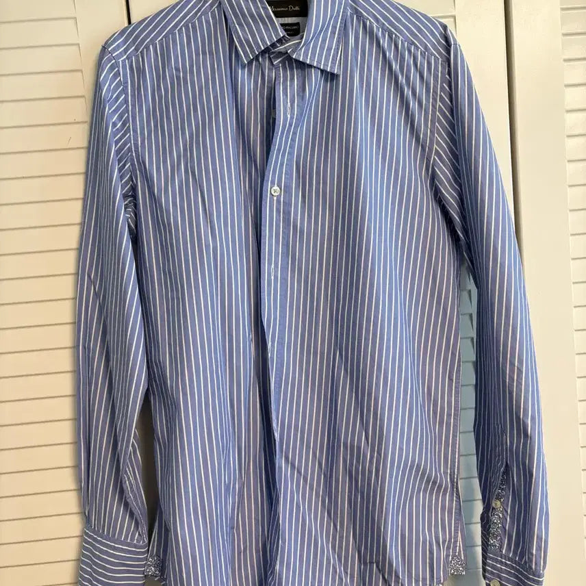 [BUNJANG] Massimo Dutti Blue Stripe Shirt Bundle Set / 마시모두띠 블루 스트라이프 셔츠 2장 일괄