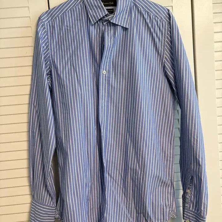 [BUNJANG] Massimo Dutti Blue Stripe Shirt Bundle Set / 마시모두띠 블루 스트라이프 셔츠 2장 일괄
