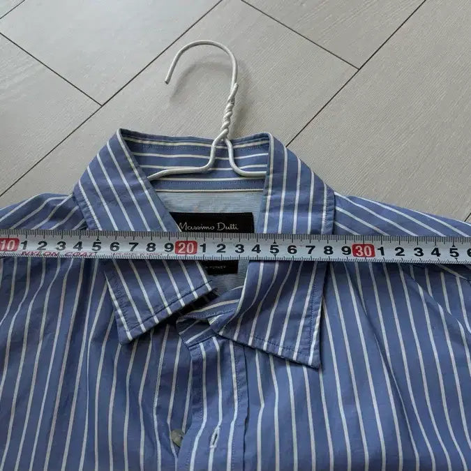 [BUNJANG] Massimo Dutti Blue Stripe Shirt Bundle Set / 마시모두띠 블루 스트라이프 셔츠 2장 일괄