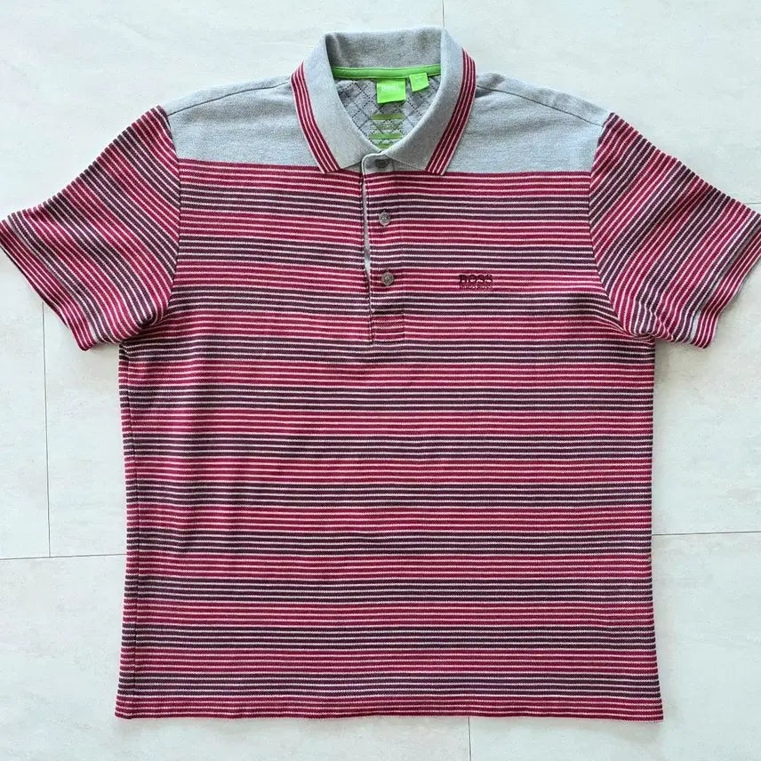 [SOLD OUT] 휴고보스 스트라이프 폴로티셔츠.M.95.