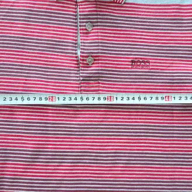 [SOLD OUT] 휴고보스 스트라이프 폴로티셔츠.M.95.