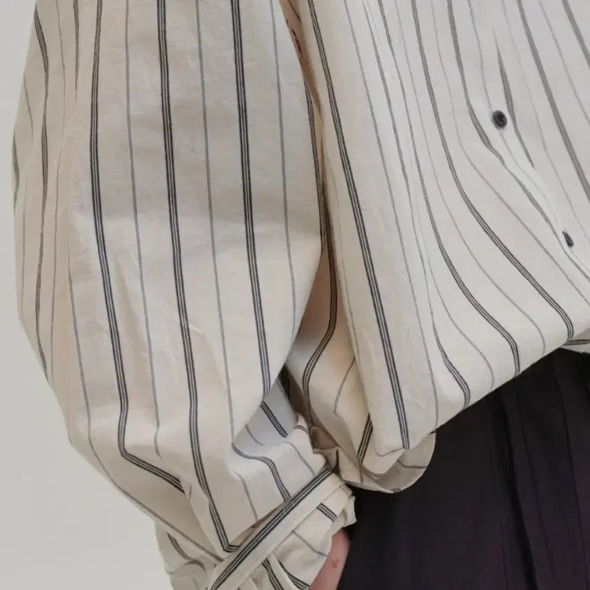 [BUNJANG] 새상품 모이아 셔츠 stripe shirt (navy stripe) / 새상품 모이아 셔츠 stripe shirt (navy stripe)