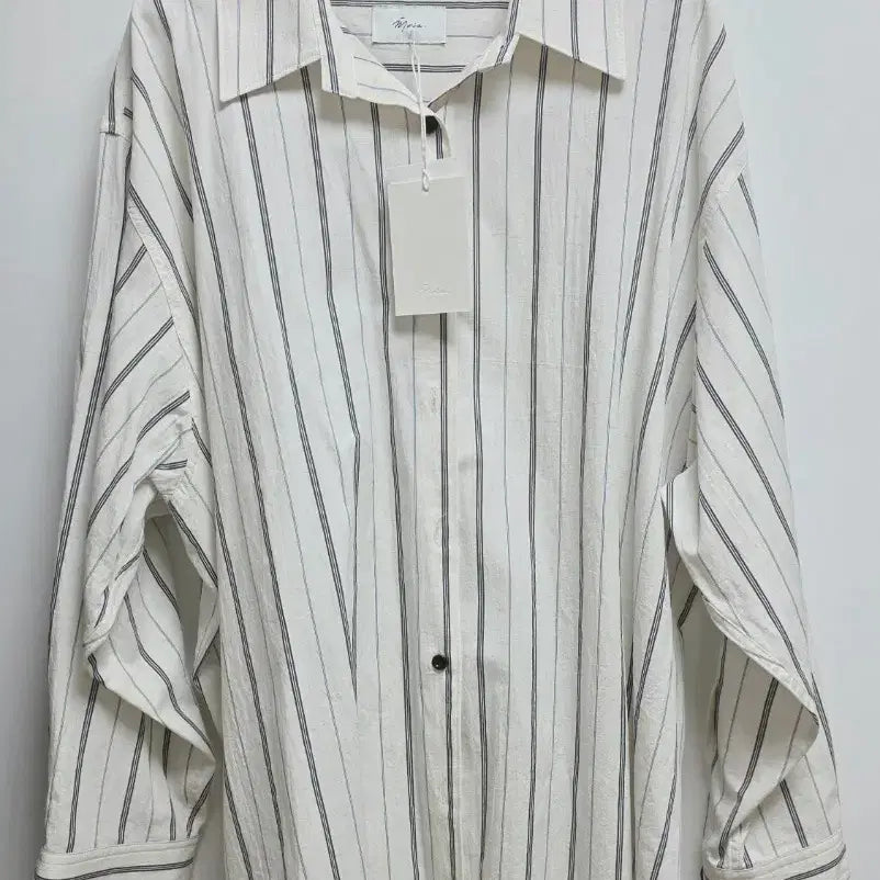 [BUNJANG] 새상품 모이아 셔츠 stripe shirt (navy stripe) / 새상품 모이아 셔츠 stripe shirt (navy stripe)