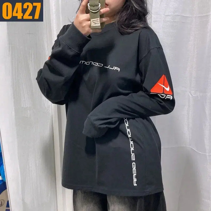 [BUNJANG] 105 NIKE ACG 나이키 빅로고 롱슬리브 티셔츠 XL / 105 NIKE ACG 나이키 빅로고 롱슬리브 티셔츠 XL