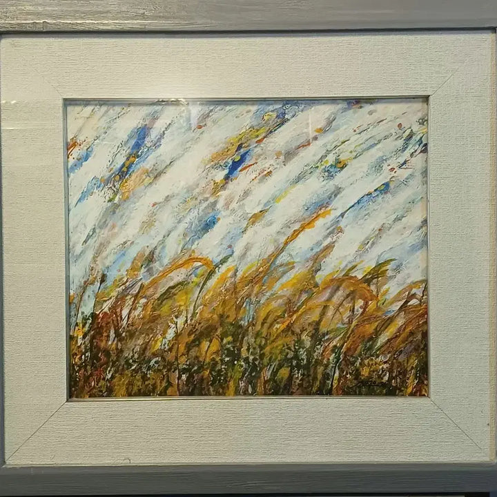 [BUNJANG] 서양화 액자 갈대 그림 바람의 속삭임(F8) / 서양화 액자 갈대 그림 바람의 속삭임(F8)