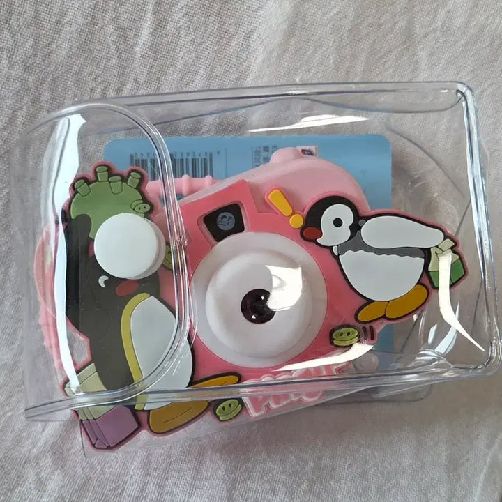 [BUNJANG] Pingu Pink Camera Toy Keychain / 핑구 Pingu 핑크 카메라 장난감 키링
