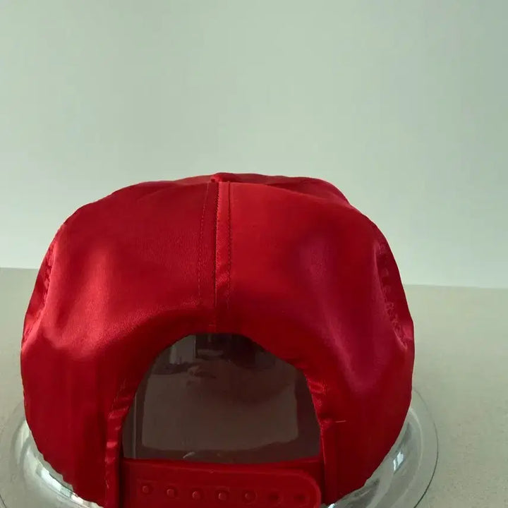 [BUNJANG] Paraboloide Satin Logo Cap Red / 파라볼로이드 사틴 로고 캡 레드