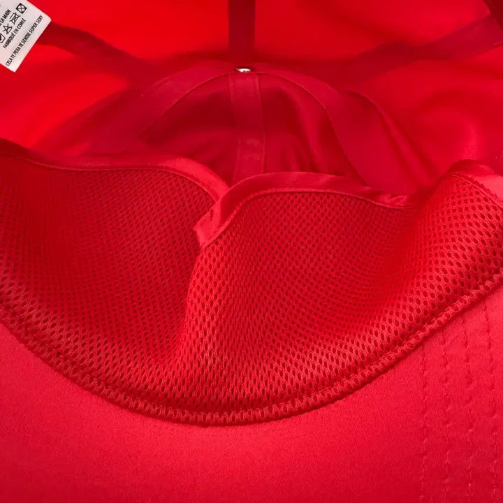 [BUNJANG] Paraboloide Satin Logo Cap Red / 파라볼로이드 사틴 로고 캡 레드
