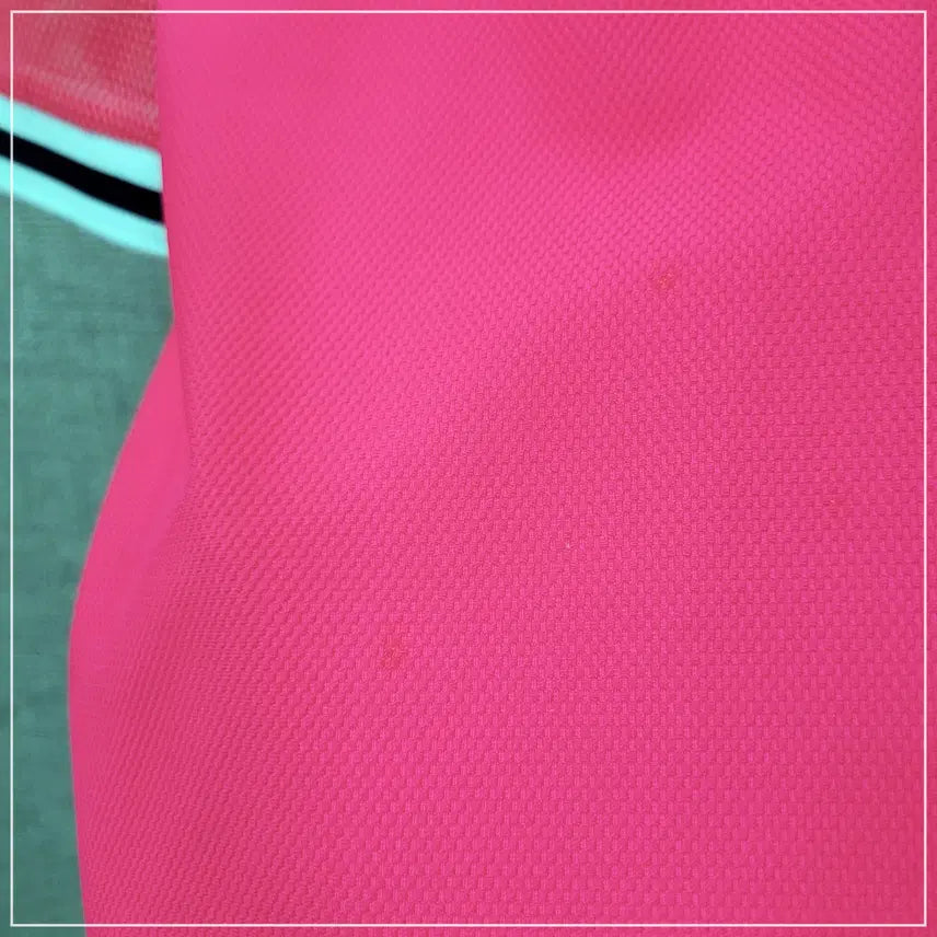 [BUNJANG] Palm Springs Pink Mesh Collar T-shirt (Women&