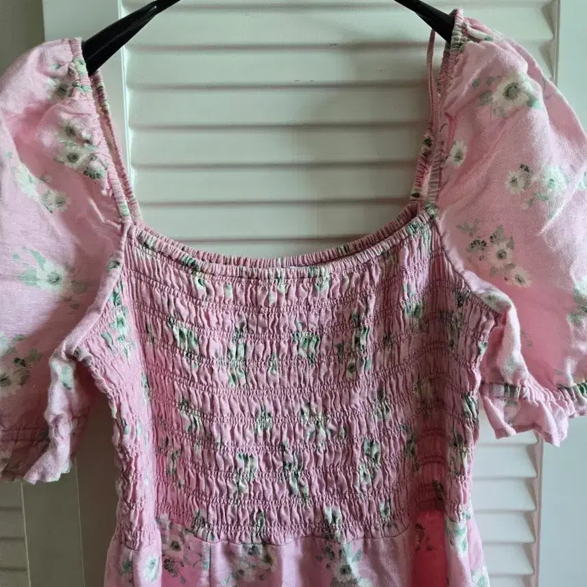 [BUNJANG] &amp; Other Stories Pink Floral Long Dress / 앤아더스토리  핑크 플라워 롱 원피스 40