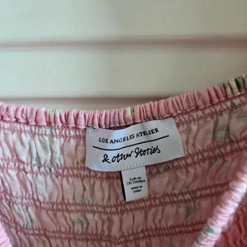 [BUNJANG] &amp; Other Stories Pink Floral Long Dress / 앤아더스토리  핑크 플라워 롱 원피스 40