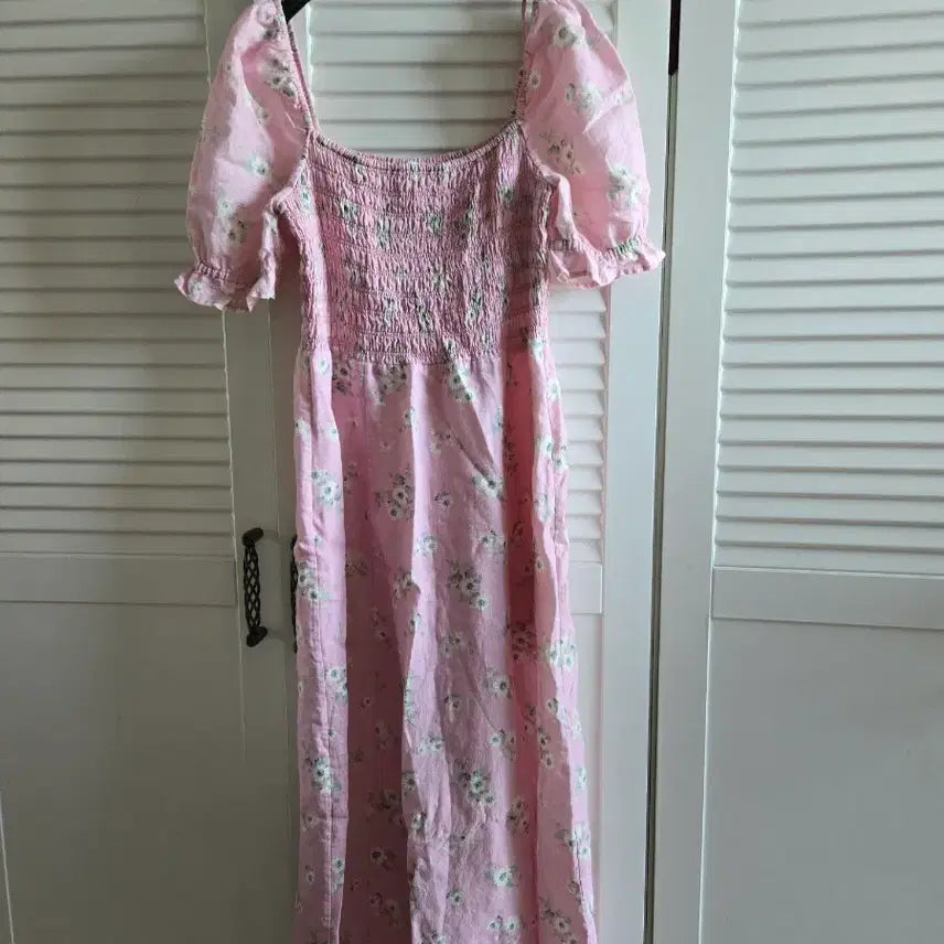 [BUNJANG] &amp; Other Stories Pink Floral Long Dress / 앤아더스토리  핑크 플라워 롱 원피스 40