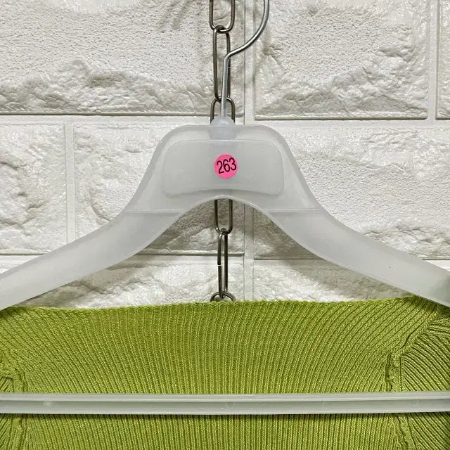 [BUNJANG] Heart Neck Short Sleeve Knit T-shirt / ㅌ263 하트넥 반팔 니트티셔츠