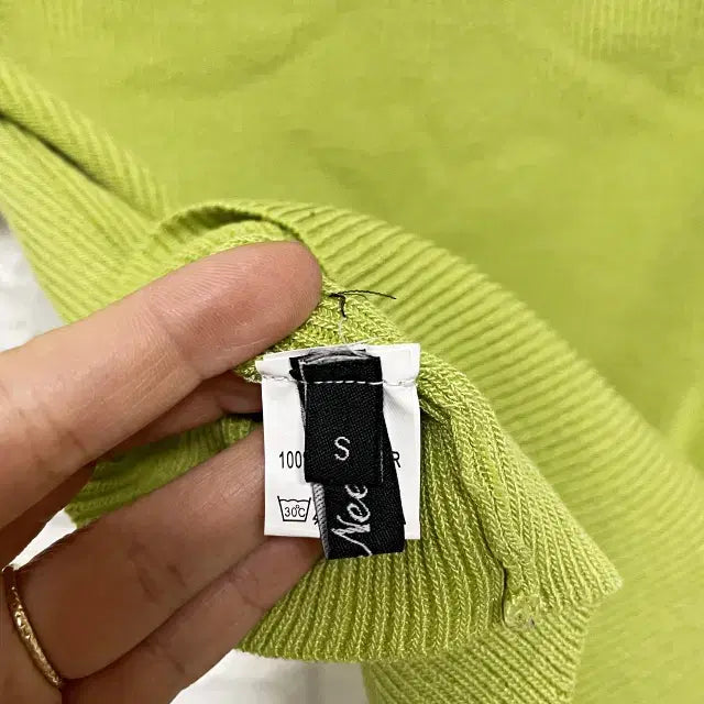 [BUNJANG] Heart Neck Short Sleeve Knit T-shirt / ㅌ263 하트넥 반팔 니트티셔츠