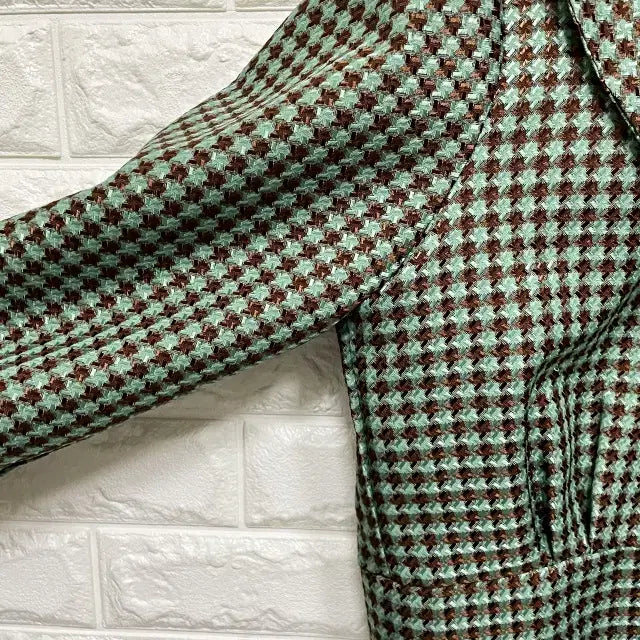 [BUNJANG] T265 Big Collar Check Jacket / ㅌ265 빅카라 체크 자켓