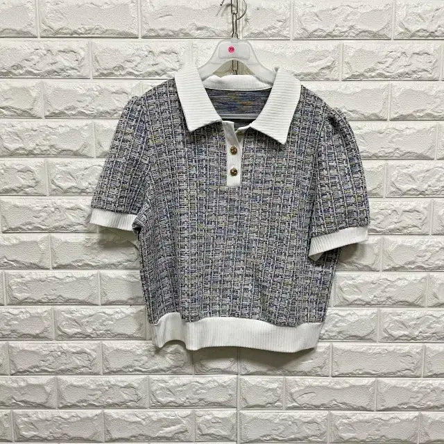 [SOLD OUT] ㅌ269 반팔 트위드 티셔츠