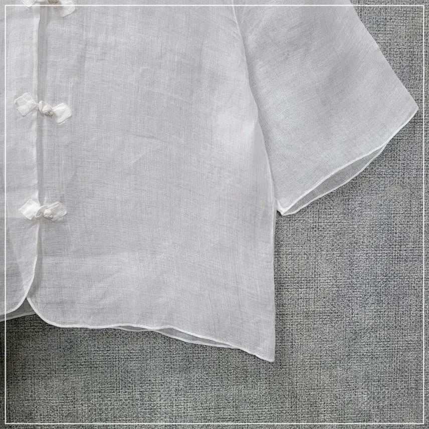 [BUNJANG] White Mosi Blouse Women&