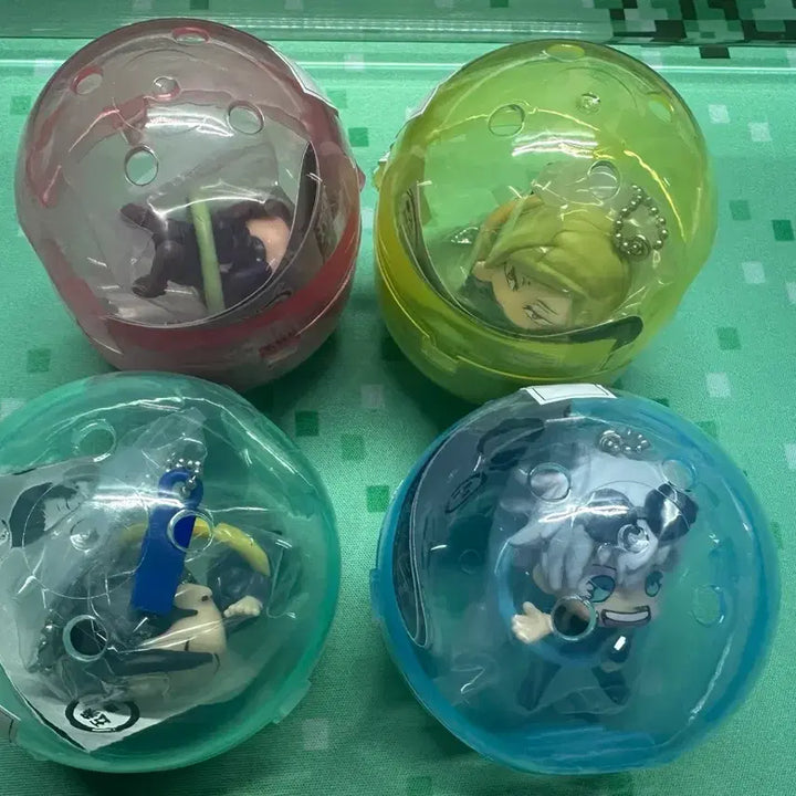 [SOLD OUT] 주술회전 곤니치와 키링 가챠 고죠 게토 나나미 쇼코 풀세트