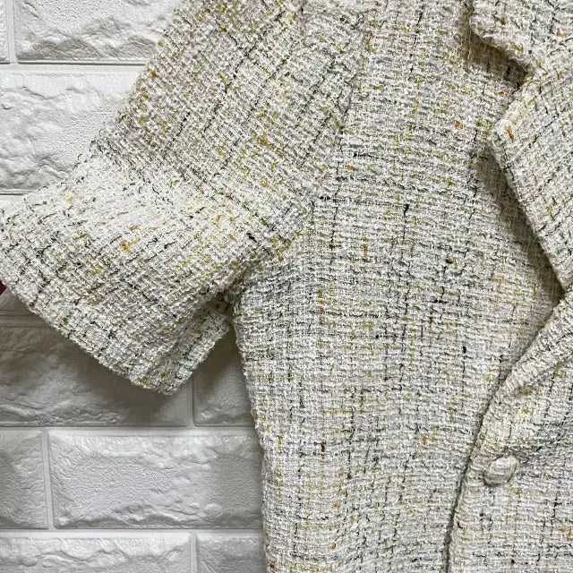 [BUNJANG] Tweed Cropped Jacket / ㅌ273 트위드 반팔 크롭 자켓