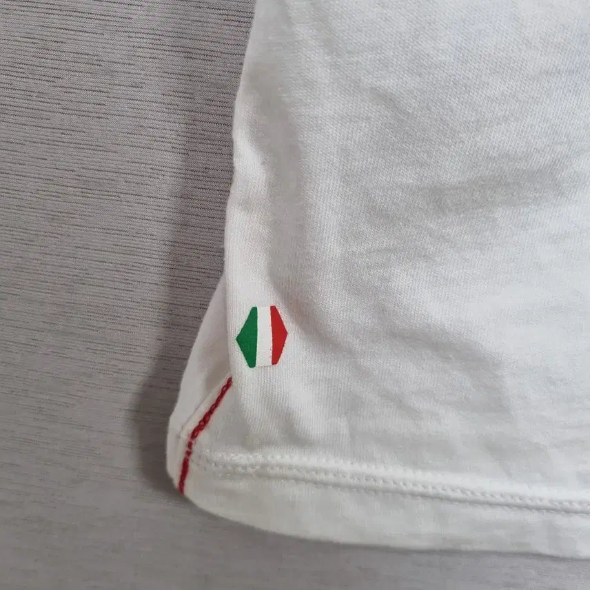 [BUNJANG] Puma x Ferrari V-Neck T-Shirt (White) - Men&