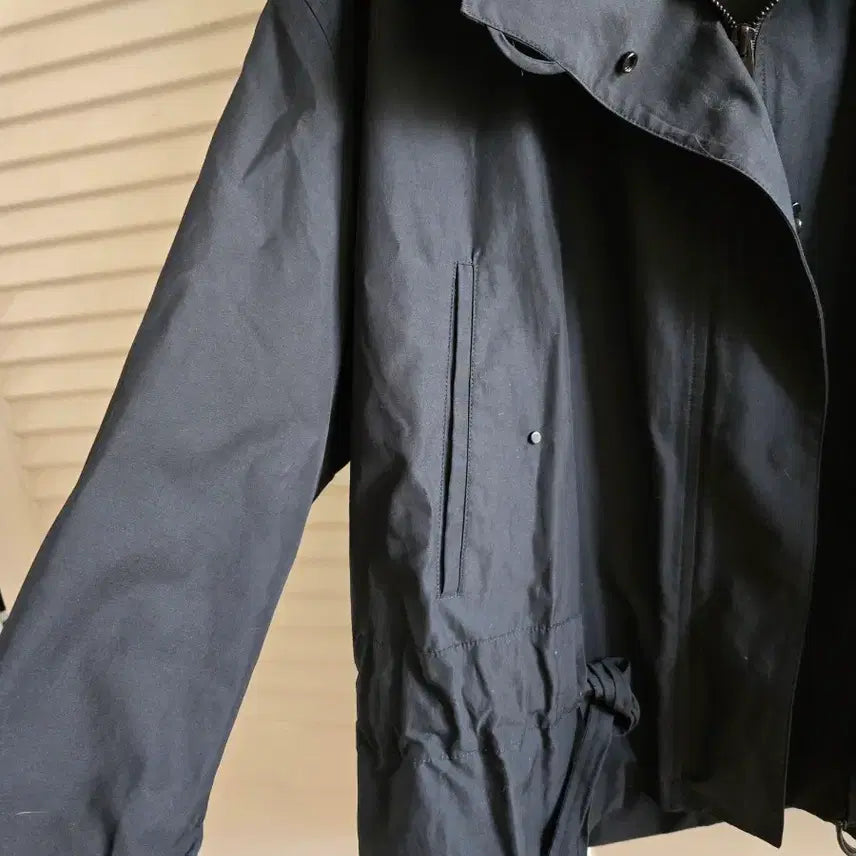 [BUNJANG] SJ SJ Black Hooded Parka Jacket / SJ SJ 블랙 후드 야상 점퍼