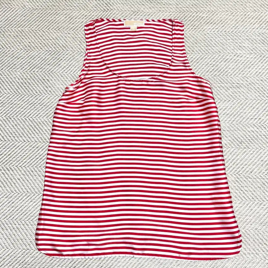 [BUNJANG] Michael Kors Striped Sleeveless Blouse / 마이클코어스 스트라이프 민소매 블라우스