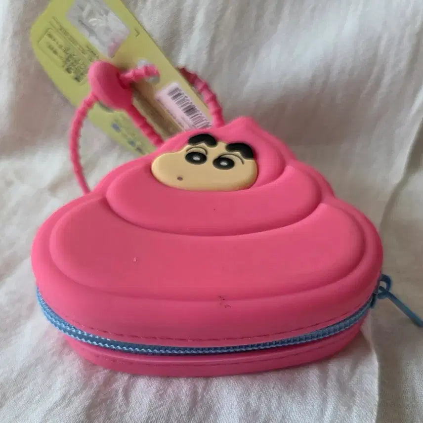 [BUNJANG] Crayon Shin-chan Pink Silicone Coin Purse / 짱구 똥모양 동전지갑 핑크색