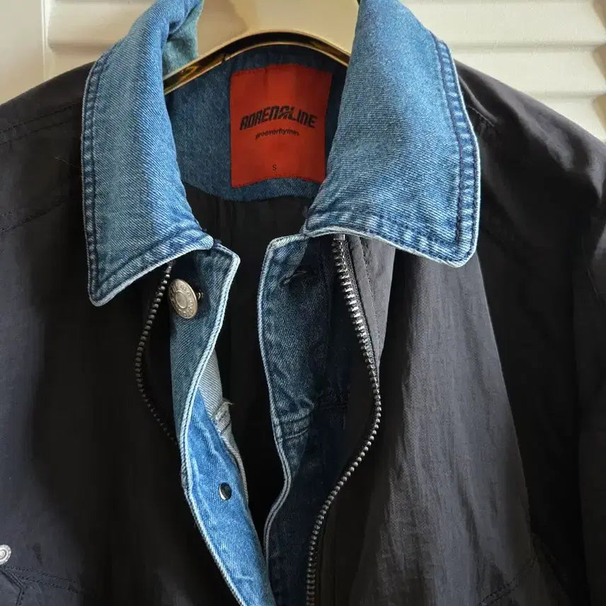[BUNJANG] Zambay Black Denim Collar Jacket / ADRENALINE (잠뱅이)블랙 데님 카라 자켓