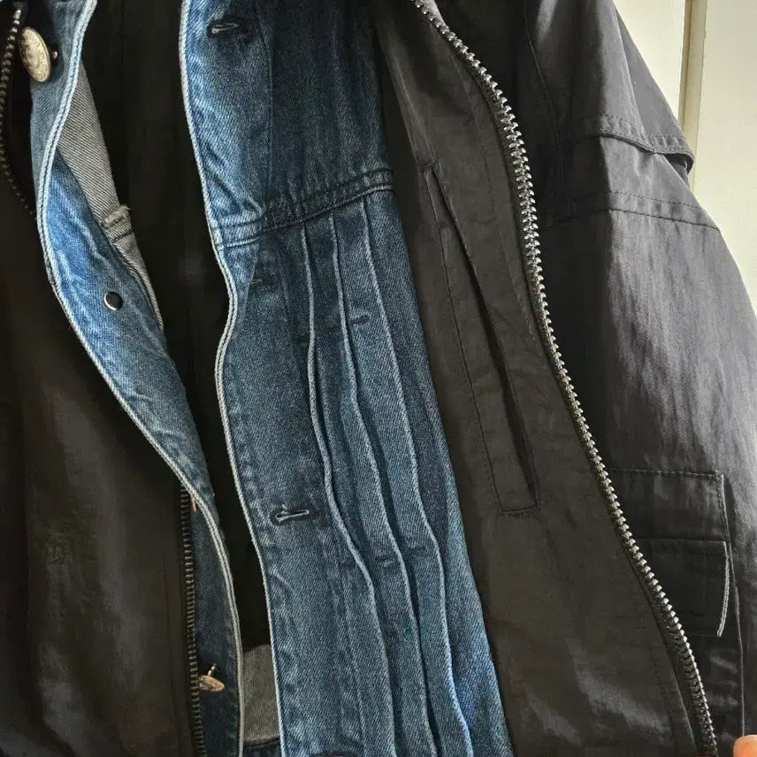 [BUNJANG] Zambay Black Denim Collar Jacket / ADRENALINE (잠뱅이)블랙 데님 카라 자켓