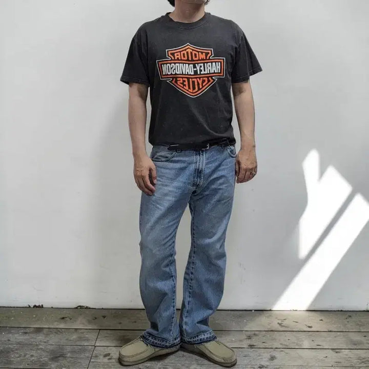 [BUNJANG] Harley Davidson Southern Nevada Las Vegas T-shirt / 90S 레어 USA 할리데이비슨 반팔티 M0283