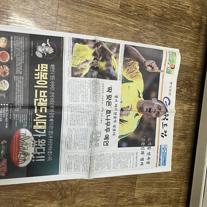 [BUNJANG] Ronaldo 2002 World Cup Ceremony Newspaper / 호나우두의 세러모니 2002년 월드컵  신문/  요316