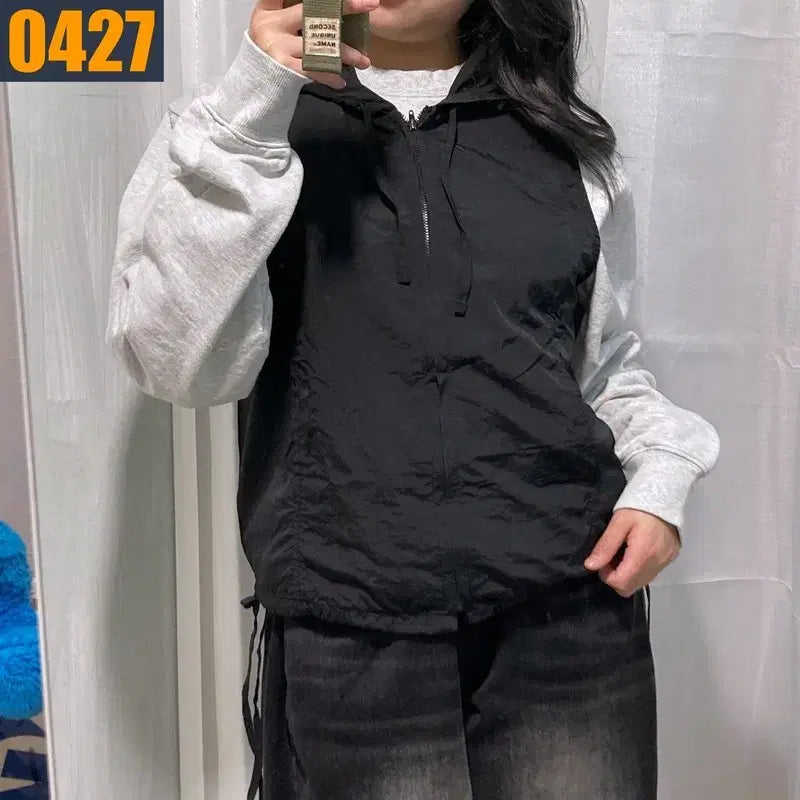 [BUNJANG] PAPLIKA Nylon Hooded Vest M / 95 PAPLIKA 나일론 후드 조끼 베스트 M