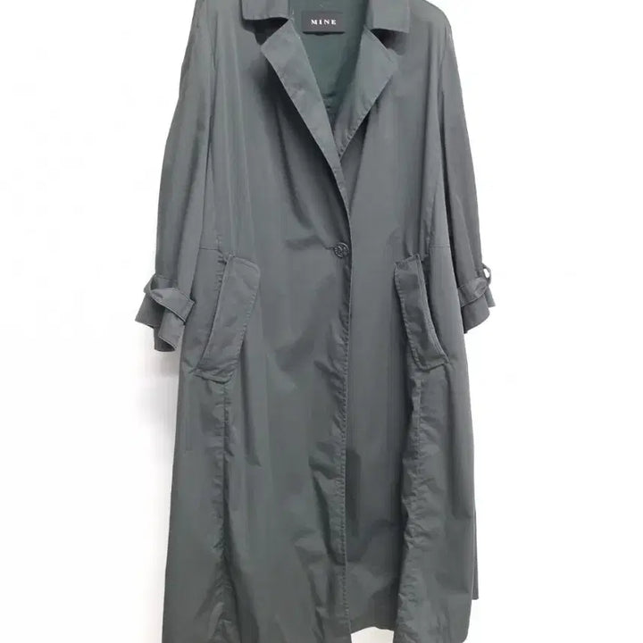 [BUNJANG] MINE Maxi Trench Coat / 마인 MINE 춘하추 홀겹 맥시 롱 트렌치코트 82 44.55