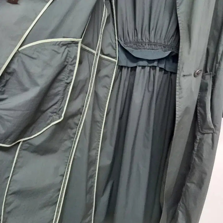 [BUNJANG] MINE Maxi Trench Coat / 마인 MINE 춘하추 홀겹 맥시 롱 트렌치코트 82 44.55