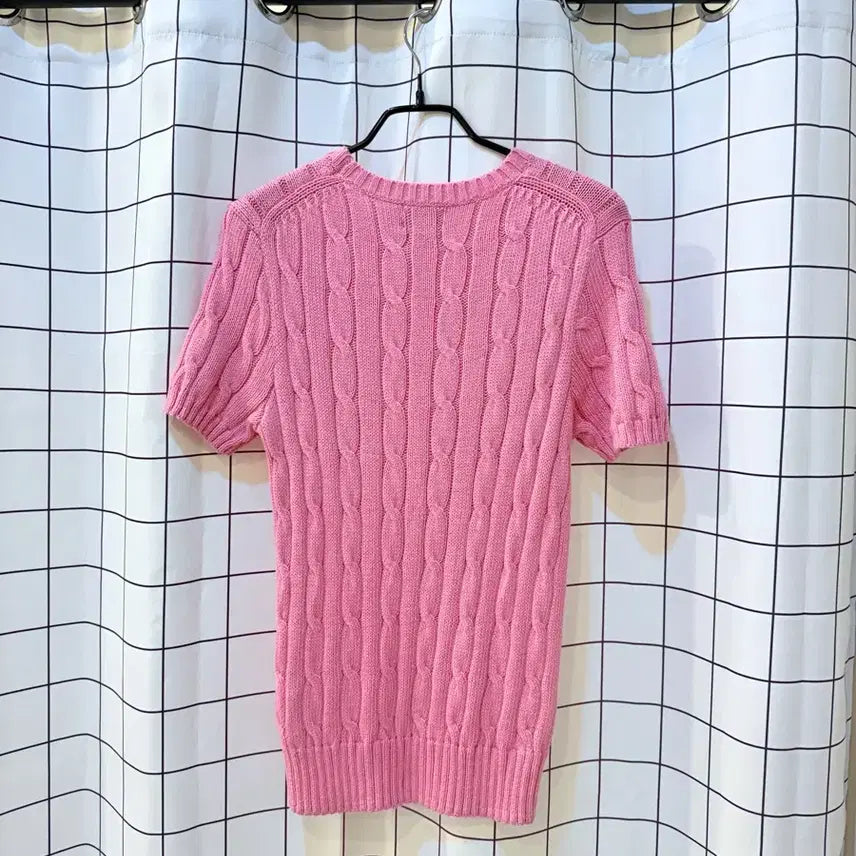 [BUNJANG] Polo Pink Short Sleeve Knit Top / 폴로 신형 반팔니트 핑크