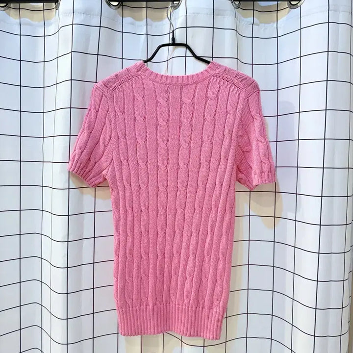 [BUNJANG] Polo Pink Short Sleeve Knit Top / 폴로 신형 반팔니트 핑크